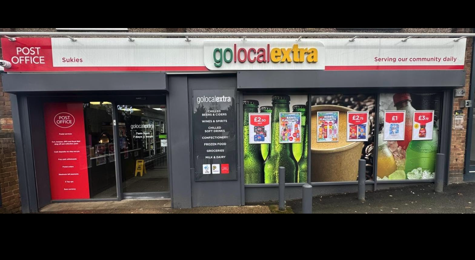 Sukies Go local Extra store front