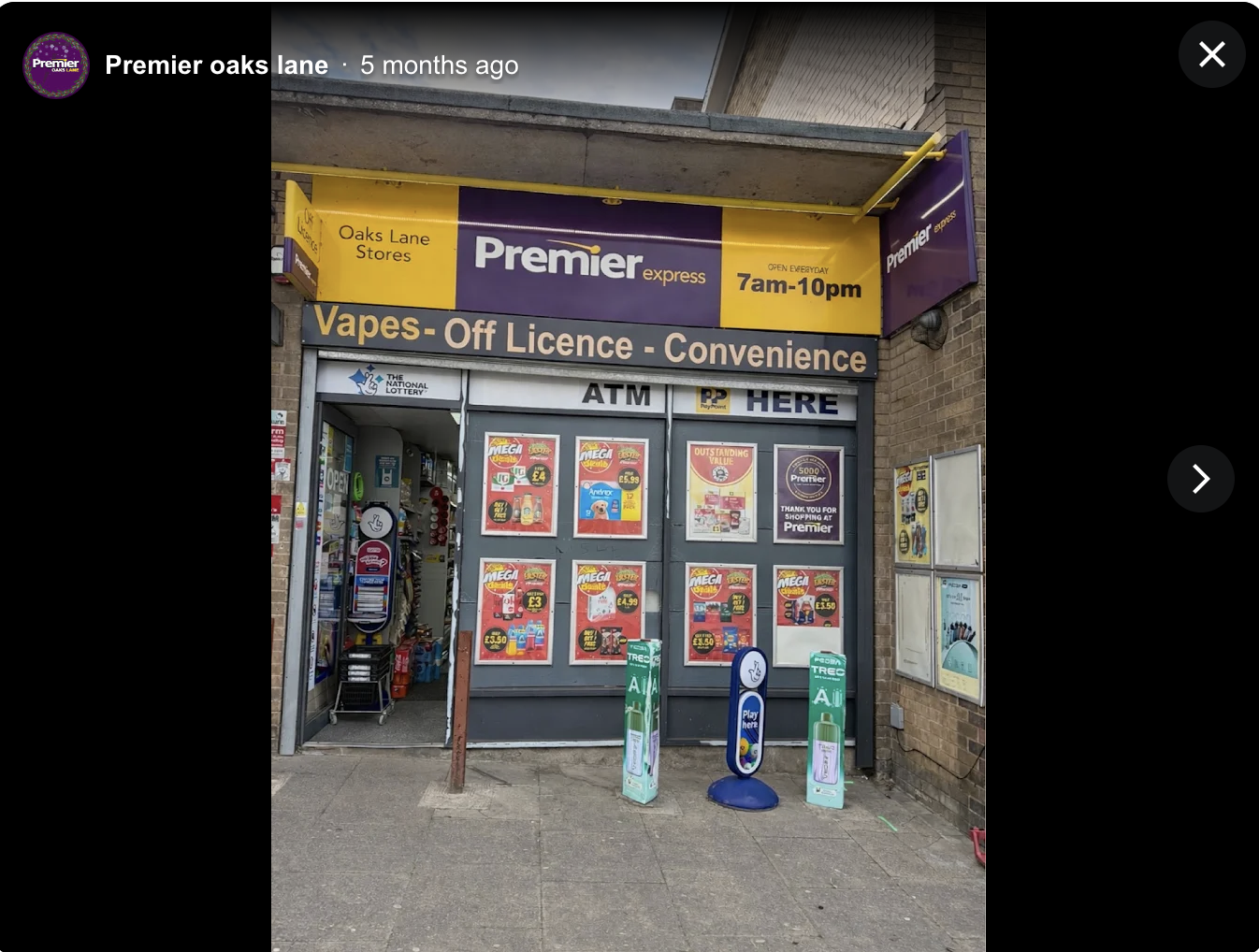 Premier Oaks store front