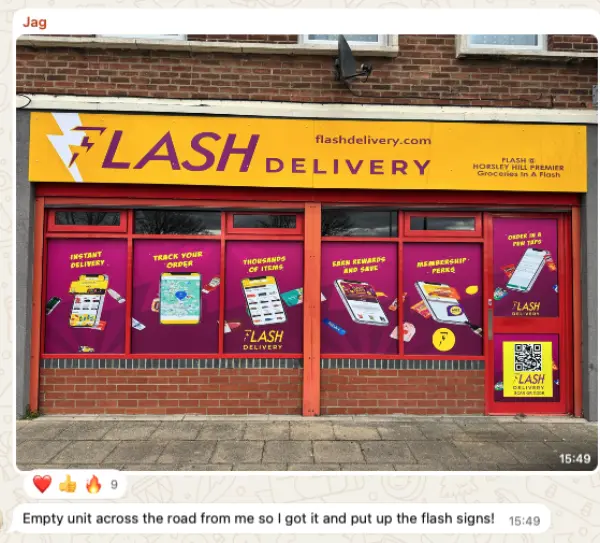 Flash Delivery retailer review — original screenshot 17